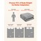 Grey Brushed Polyester Weighted Blanket with Glass Bead Filling